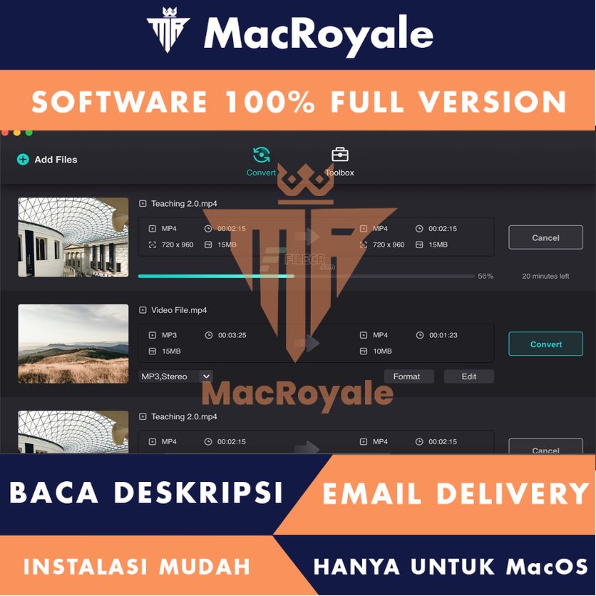 [MacOS] Filmage Converter Full Version Lifetime Full Garansi