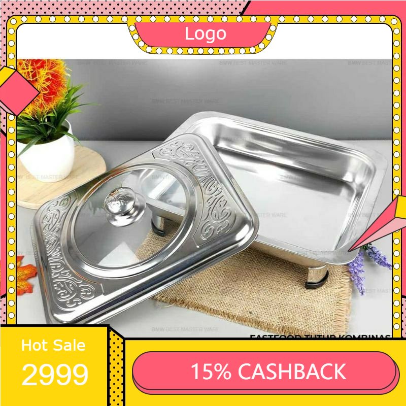 FAST FOOD TUTUP KACA/ TEMPAT PRASMANAN/ KOTAK PRASMANAN STAINLESS/ WADAH SAYUR PERASMANAN