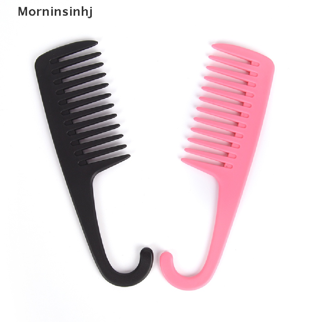 Mornin Sisir Gigi Lebar Besar Gagang Kait Mengurangi Rambut Rontok Sisir Styling Brush Tools id