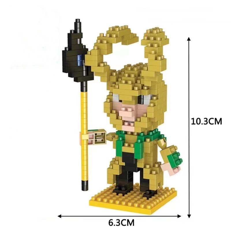 Mainan Lego Avengers Super Hero Blok Bangunan Mini Mainan Batu Bata Hawkeye Loki