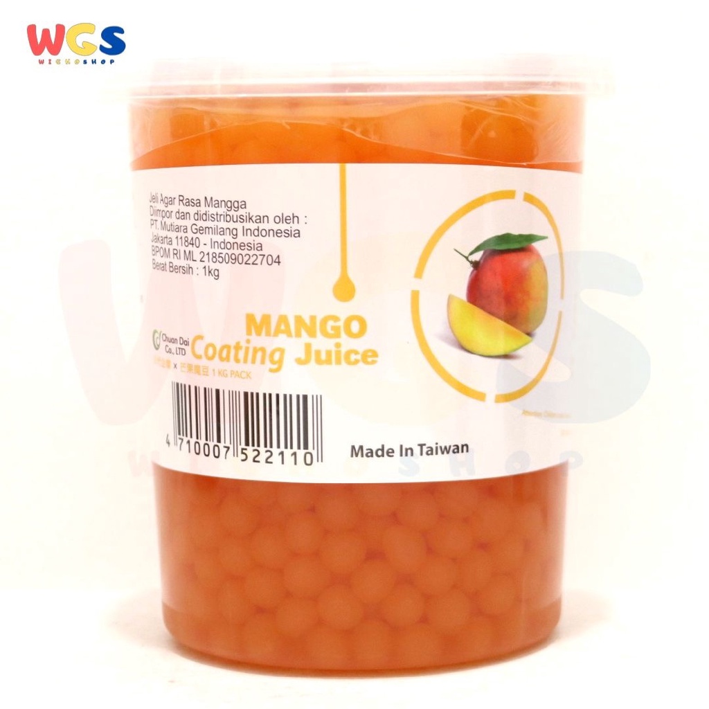 

Chuan Dai Popping Boba Mango Coating Juice 1kg