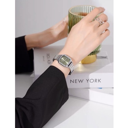 ONNIE Jam Tangan Naidu Analog Wanita Stainless Steel Fashion Korea Square Belt