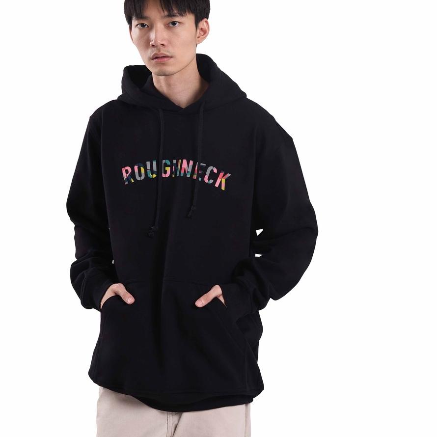TERLARIS Roughneck H264 Sig Color Chalk Black Hoodie grosir