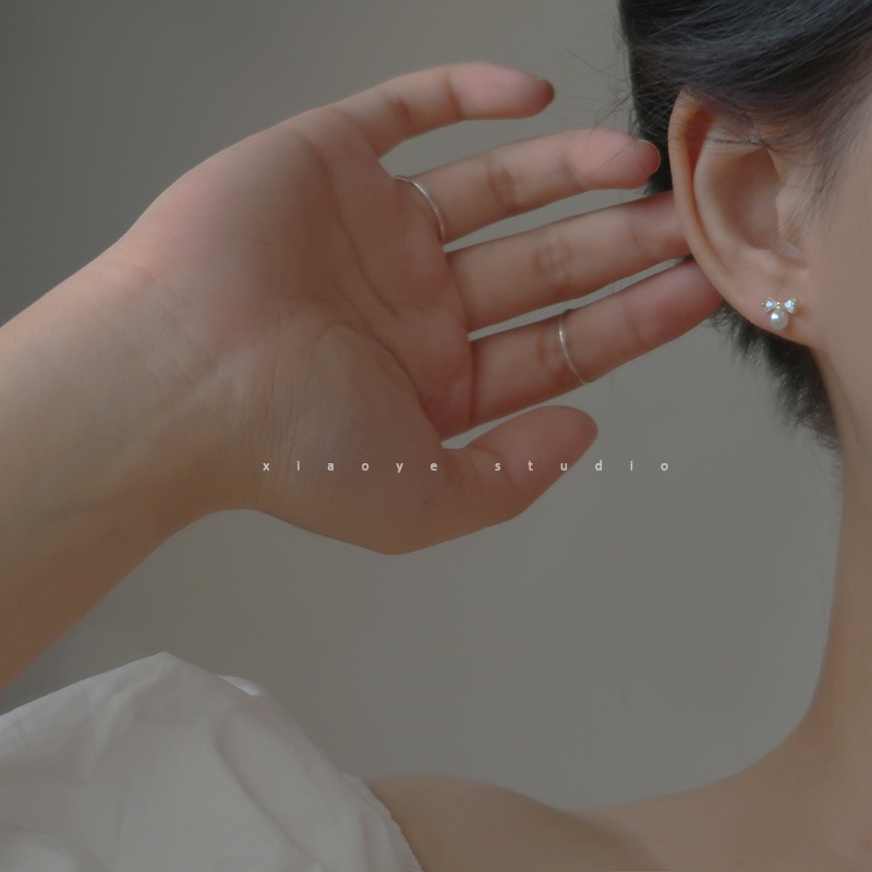 Korea Fashion Ikatan Simpul Mutiara Stud Earrings Wanita Baru Anting Eardrops Hadiah