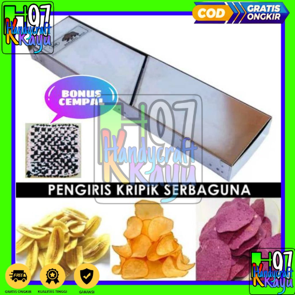 Parutan keripik pengiris kripik singkong kentang pisang Stainless