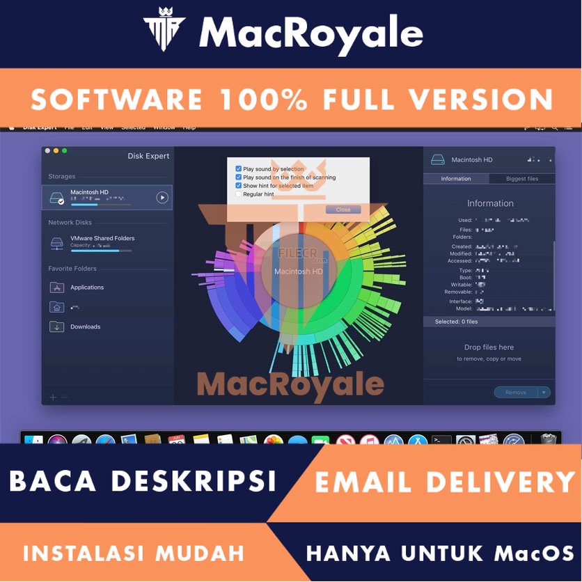 [MacOS] Disk Space Analyzer PRO Full Version Lifetime Full Garansi