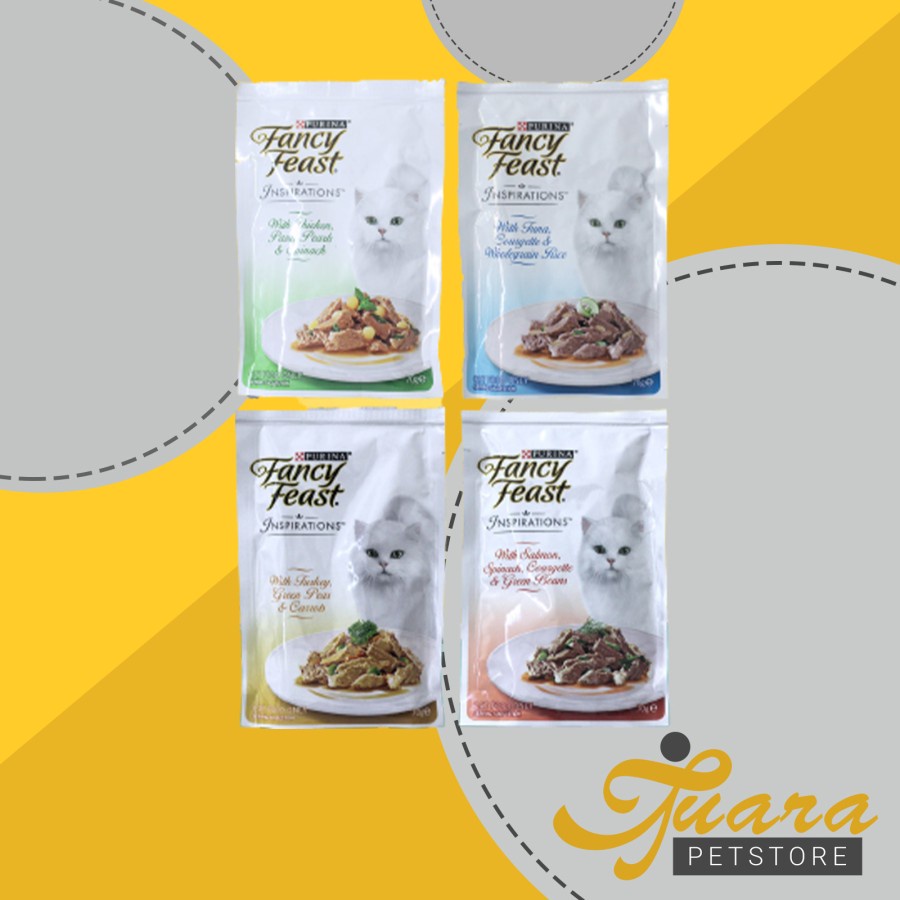 Makanan Kucing Basah Sachet - Fancy Feast Sachet All Varian 70 Gram