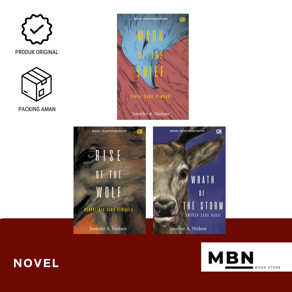 Novel TRILOGI PRAETOR WAR : MARK OF A THIEF/ RISE OF THE WOLF/ WRATH OF THE STORM ori