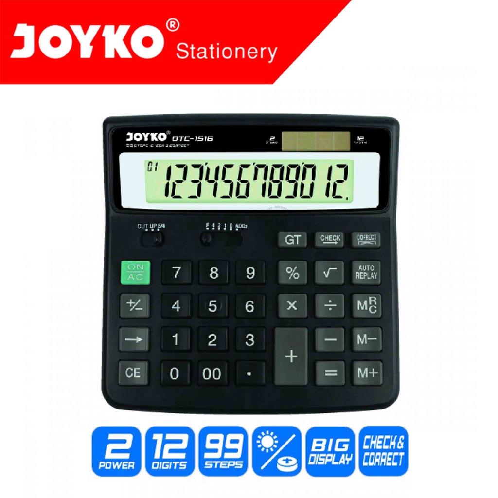 

Joyko Calculator 12 Digit DTC-1516