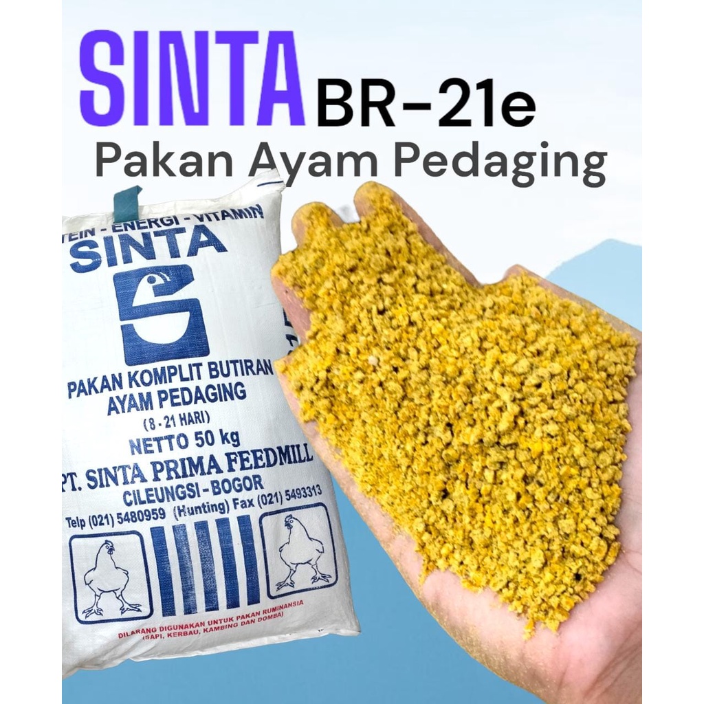 SINTA BR-21E 10 kg Pakan Ayam Komplit Ayam Pedaging Pur ayam pedaging