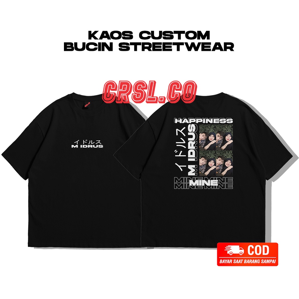 Kaos Baju CUSTOM FOTO STREETWEAR BISA REQUES DESIGN PACAR KALIAN Kaos Distro Breathingltd Kaos Bucin / Atasan Kaos /