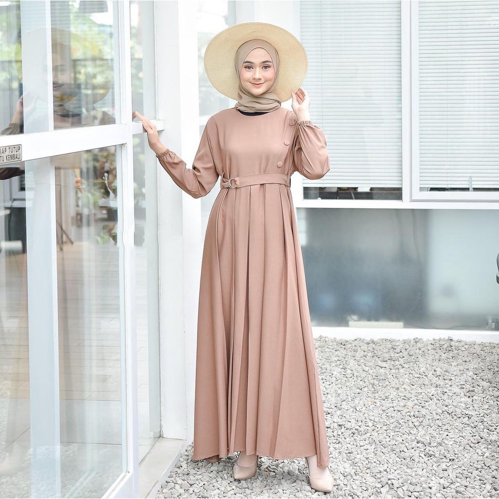 Mahya Dress - Gamis Wanita Muslim - Dress muslim - Gamis LEBARAN - Dress lebaran - baju lebaran - Dr