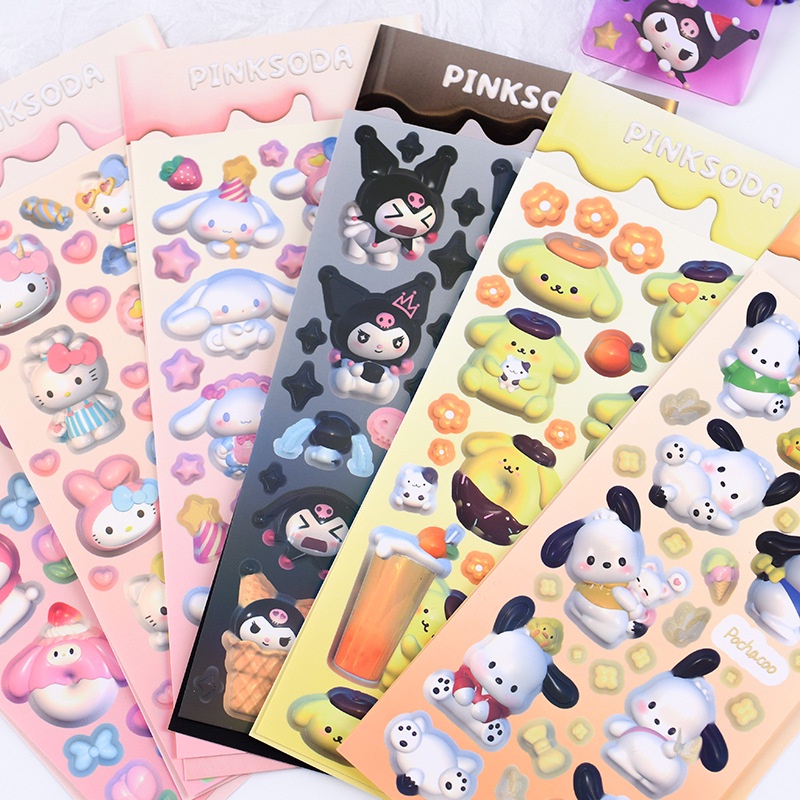 

STIKER PREMIUM GLOSSY BLINK2 SANRIO TERBARU / STIKER AESTTHETTIC MOTIF CINNAMOROLL / KUROMI / MELODY