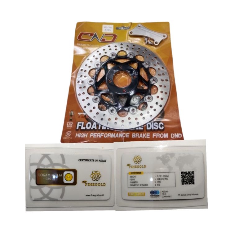 Piringan Cakram depan 300mm kharisma Supra x 125 Delkevic