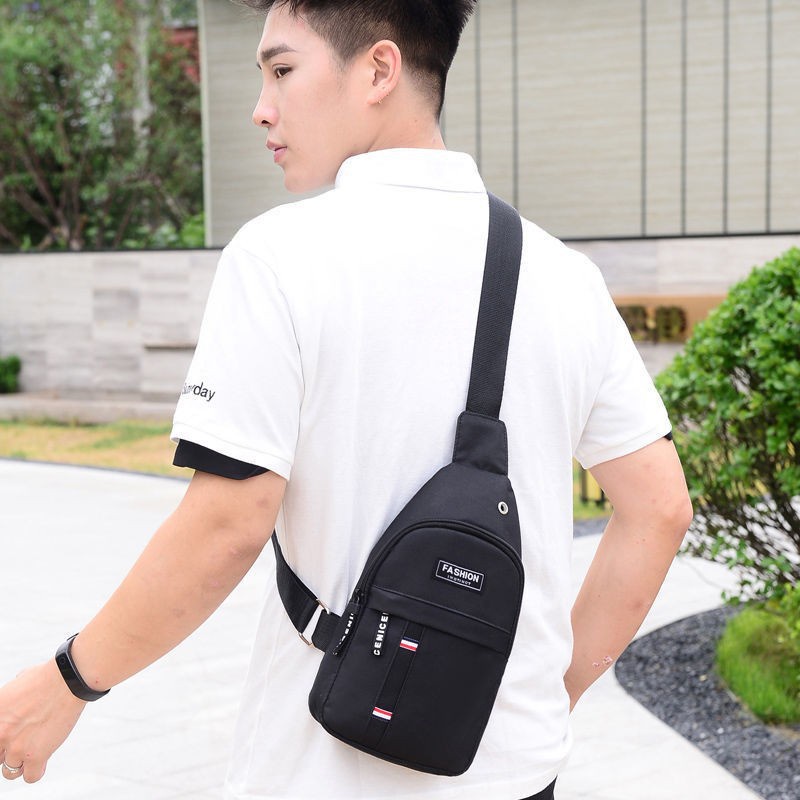 Tas Slempang Pria Waterproof Trendy Waistbag Pria Anti Air Tas Pinggang Pria wanita Terbaru