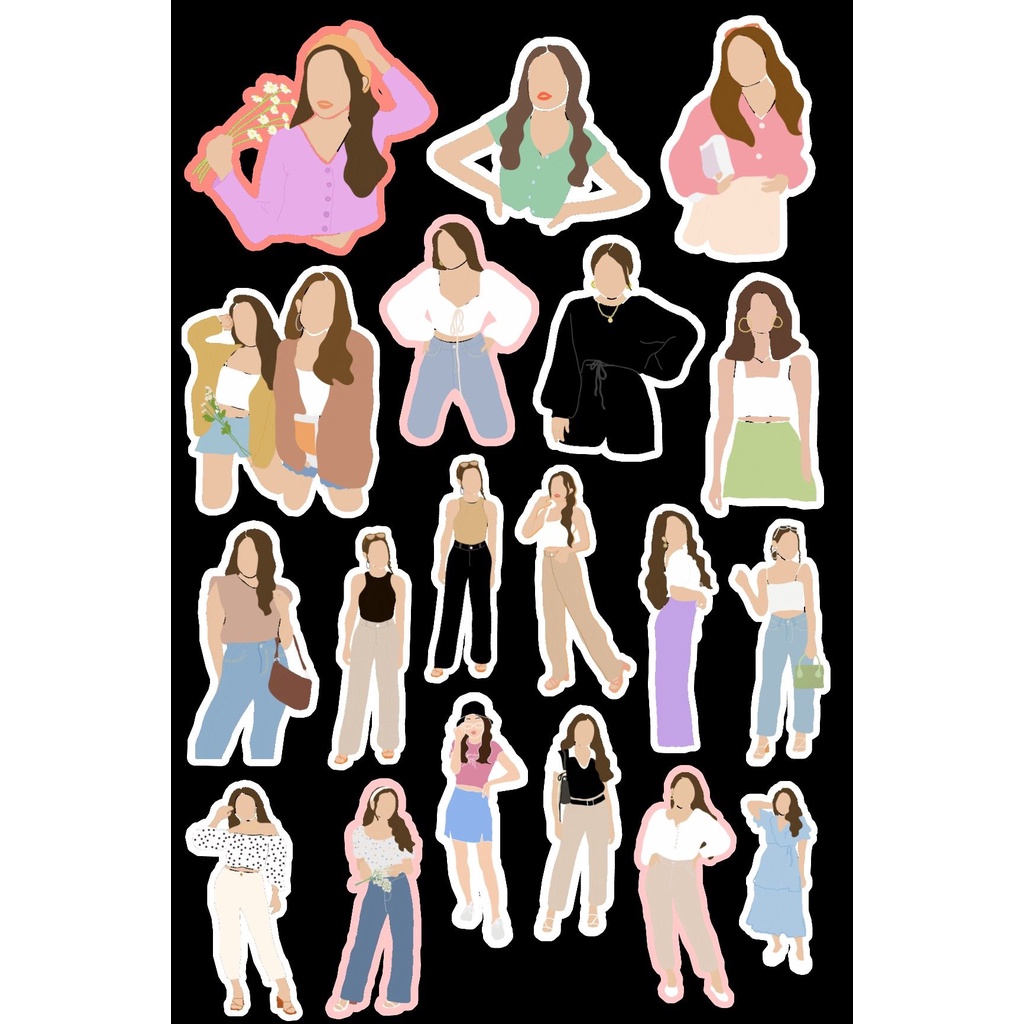

STIKER GIRL / STIKER GIRL AESTHETIC / STIKER MURAH / STIKER LUCU / STIKER AESTHETIC