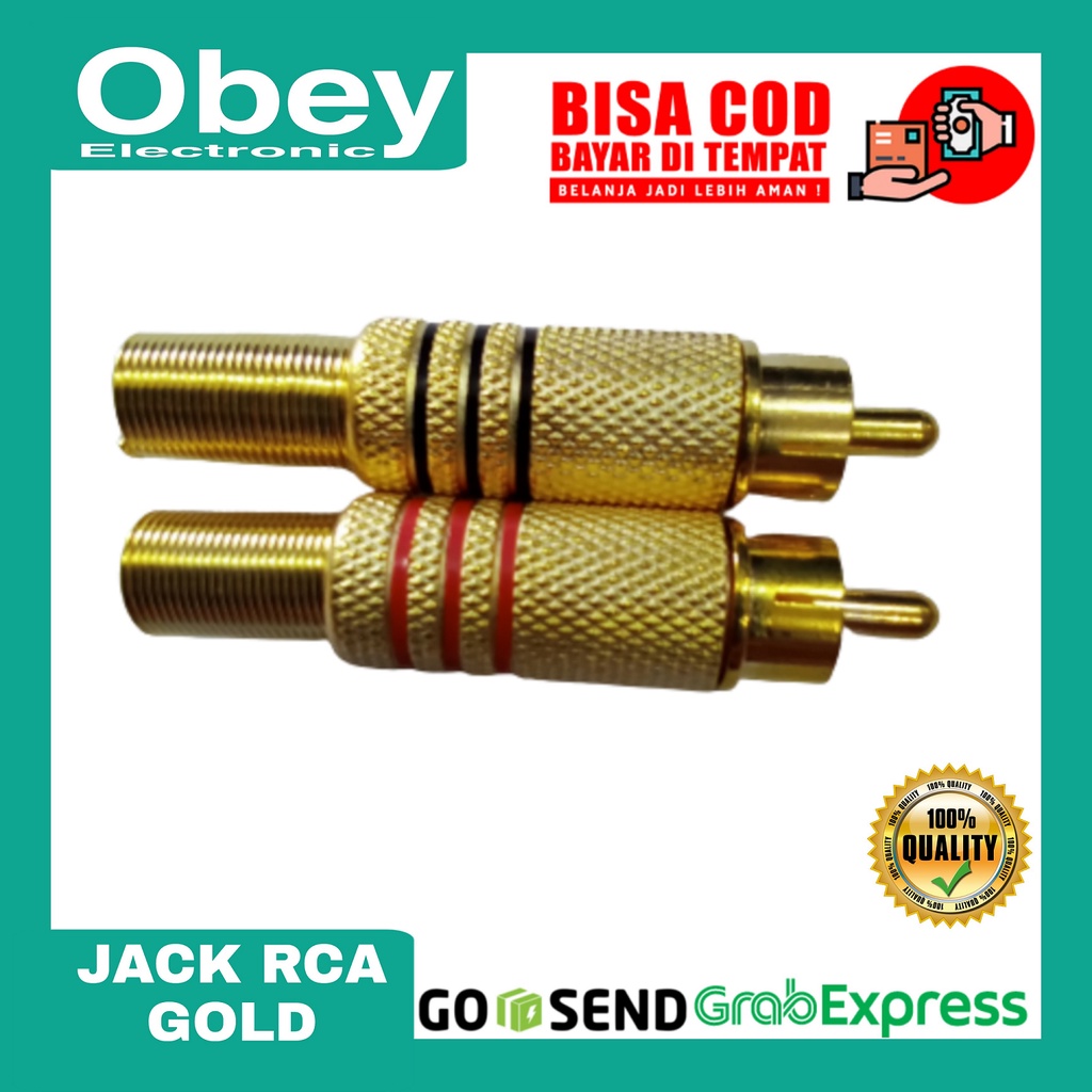 Jack RCA Gold Per Set