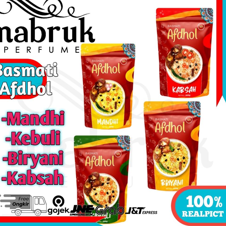 

➣ BASMATI PAKET MURAH Beras Afdhol Bumbu Nasi Mandhi Briyani Kabsah Kebuli Abu kas Afdol ➦