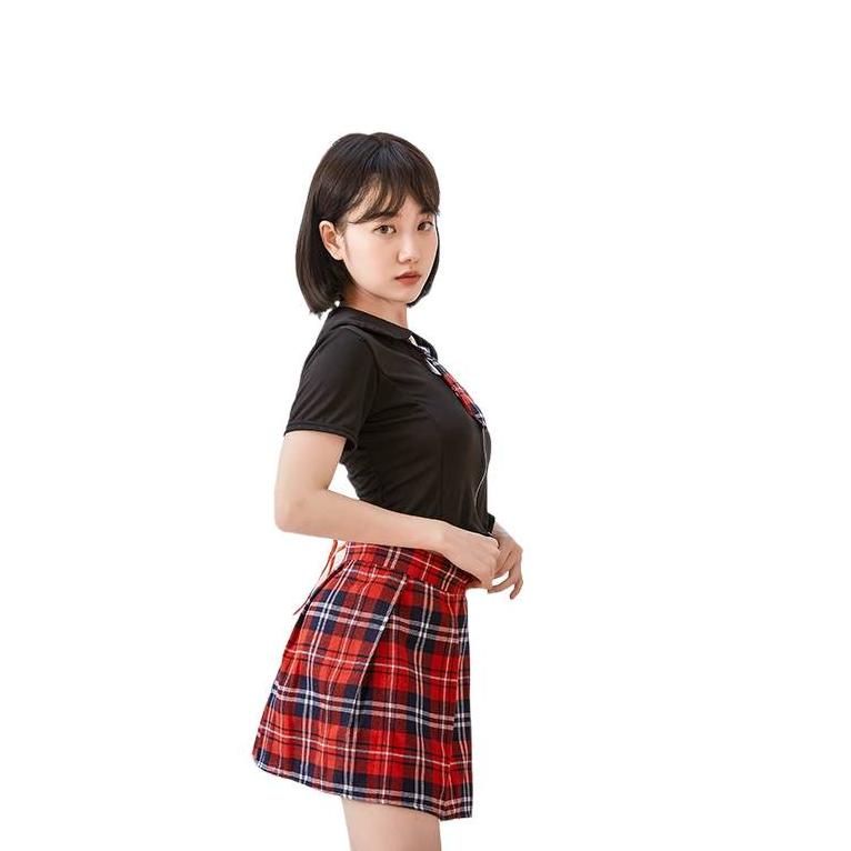Promo Big Sale K97 Lingerie Seragam Cosplay Jumbo Black Student Pelajar