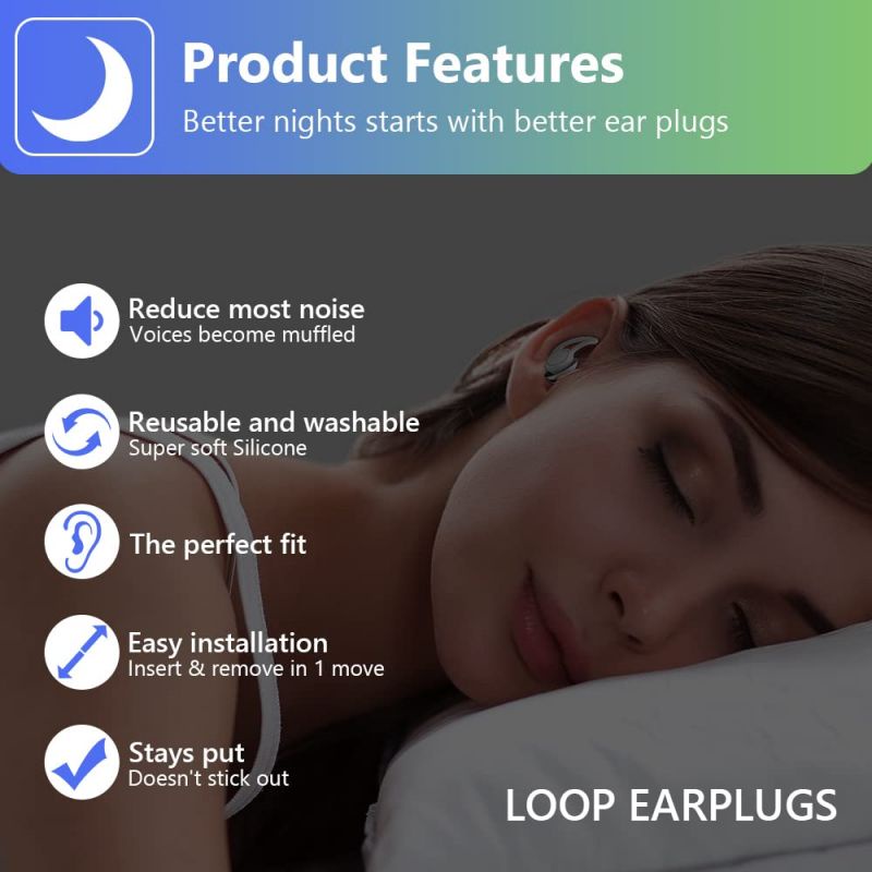 3 Layers Earplugs Tidur Peredam Suara Nyamanear Plug Peredam Suara Silicone Earplugs Noise Reduction Sleeping Earplugs