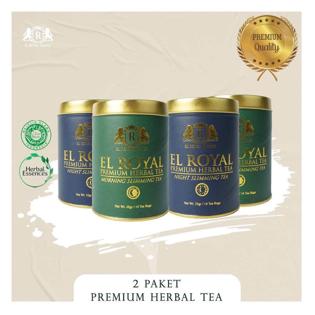

Voucher Nendang El Royal Premium Herbal Tea (2 Paket) | 2 Morning Slimming Tea - 2 Night Slimming Tea .,.,