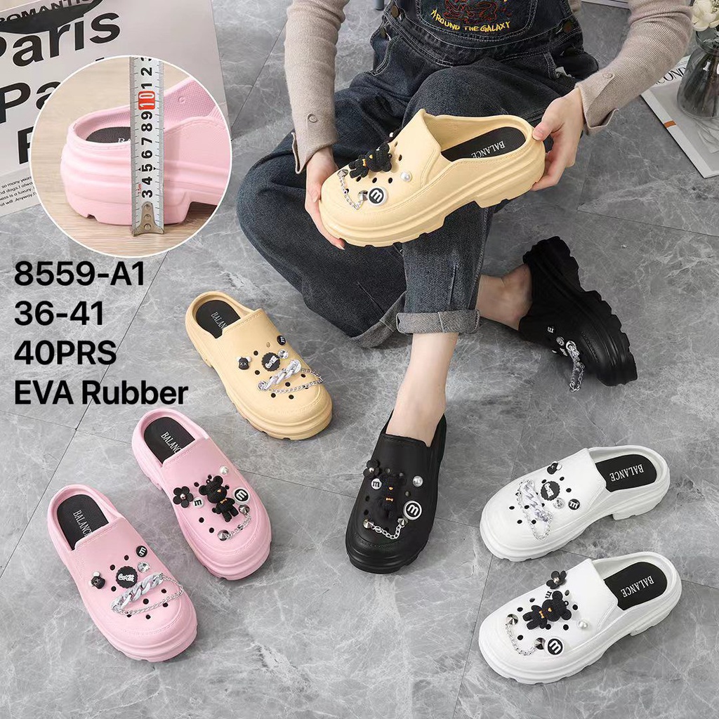 Sandal Baim Model Terbaru Sandal wanita classic Bae Clog platform Jibbitz / Sandal Fashion Wanita Mode Bae Clog Balance 8559-A1