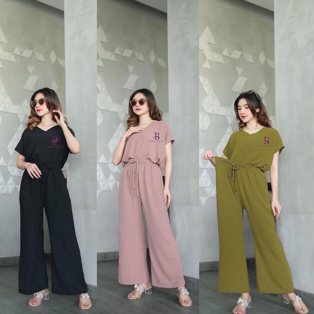 ONESET SETELAN WANITA POLOS TANGAN PENDEK TERBARU RAYON PREMIUM