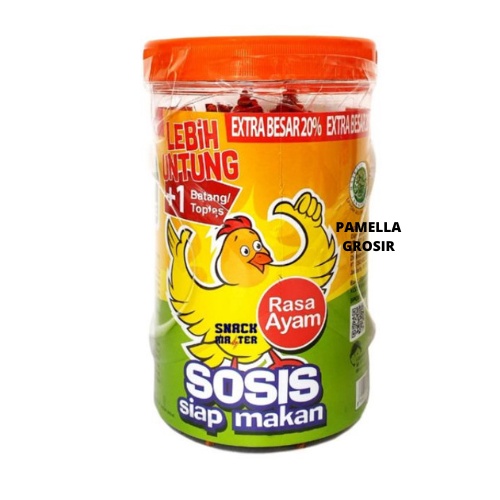 

Sosis So Nice AYAM - Sosis siap makan - Netto 25 pcs x 21 gr