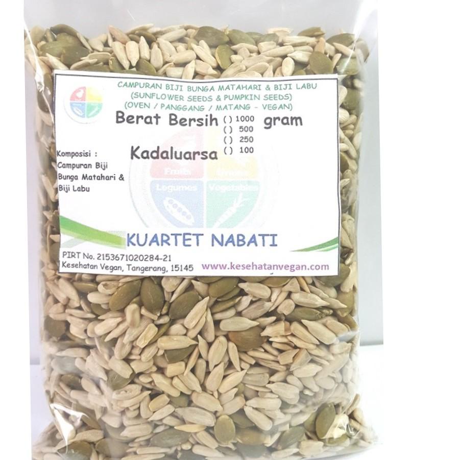 

☑ 1000gr Roasted Campuran Biji Labu / Pumpkin Seed & Biji Bunga Matahari / Sunflower Seed - Panggang ✹