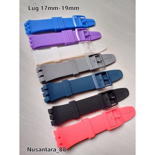 Strap Tali jam tangan swacth Lug 17mm 19mm