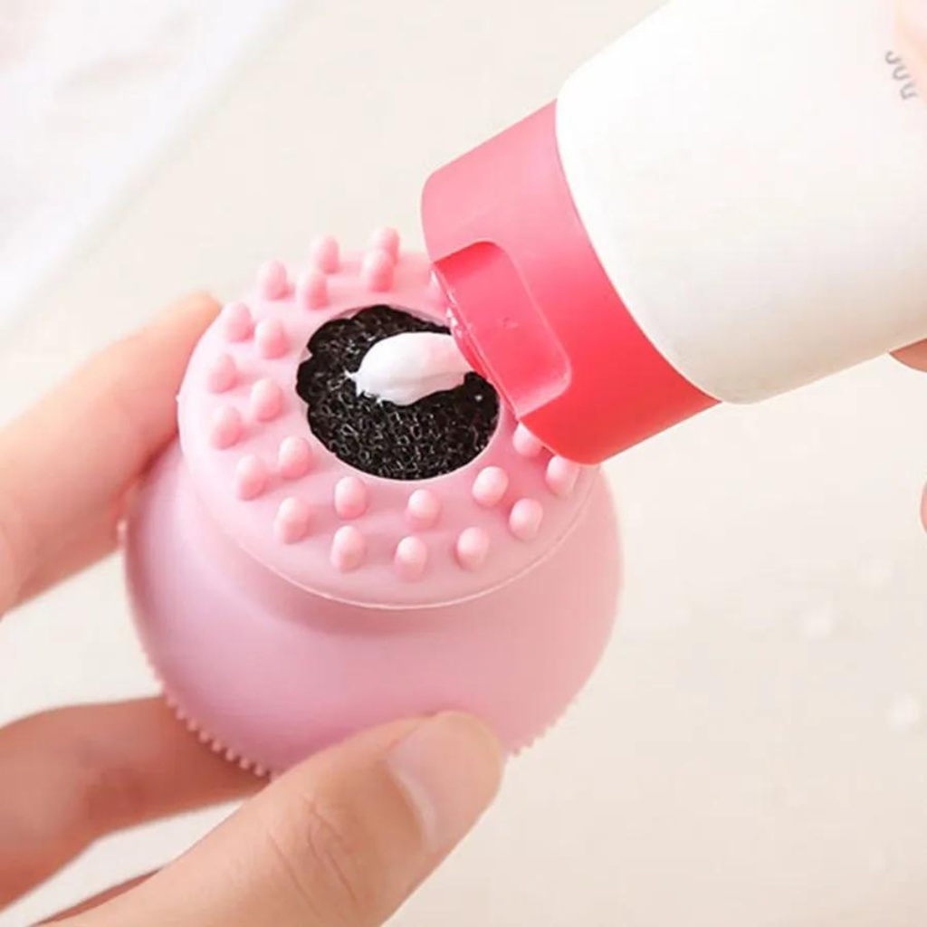 Spon Octopus Sikat Pembersih Wajah Brush Cleaner Gurita Silikon Multifungsi