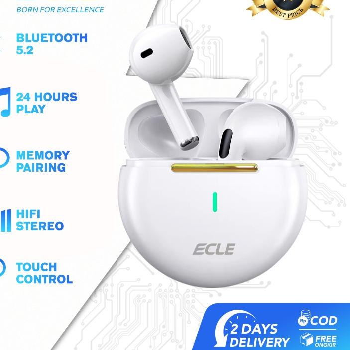 ️✔️✔️ (HOT) ECLE Pro 6 TWS Music Earphone Sports Headset Bluetooth HiFi Stereo IPX7 Waterproof Low L