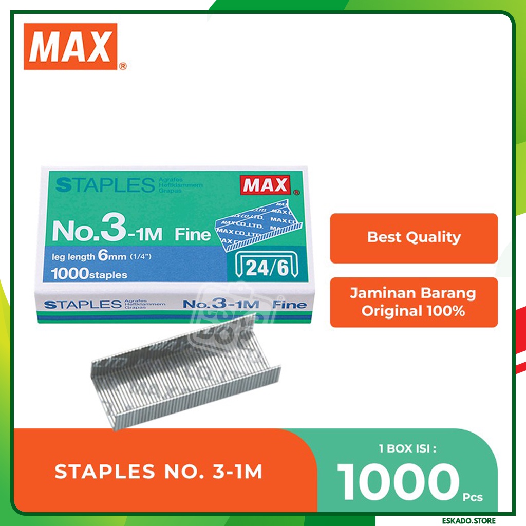 MAX Staples / Isi Staples No.3-1M