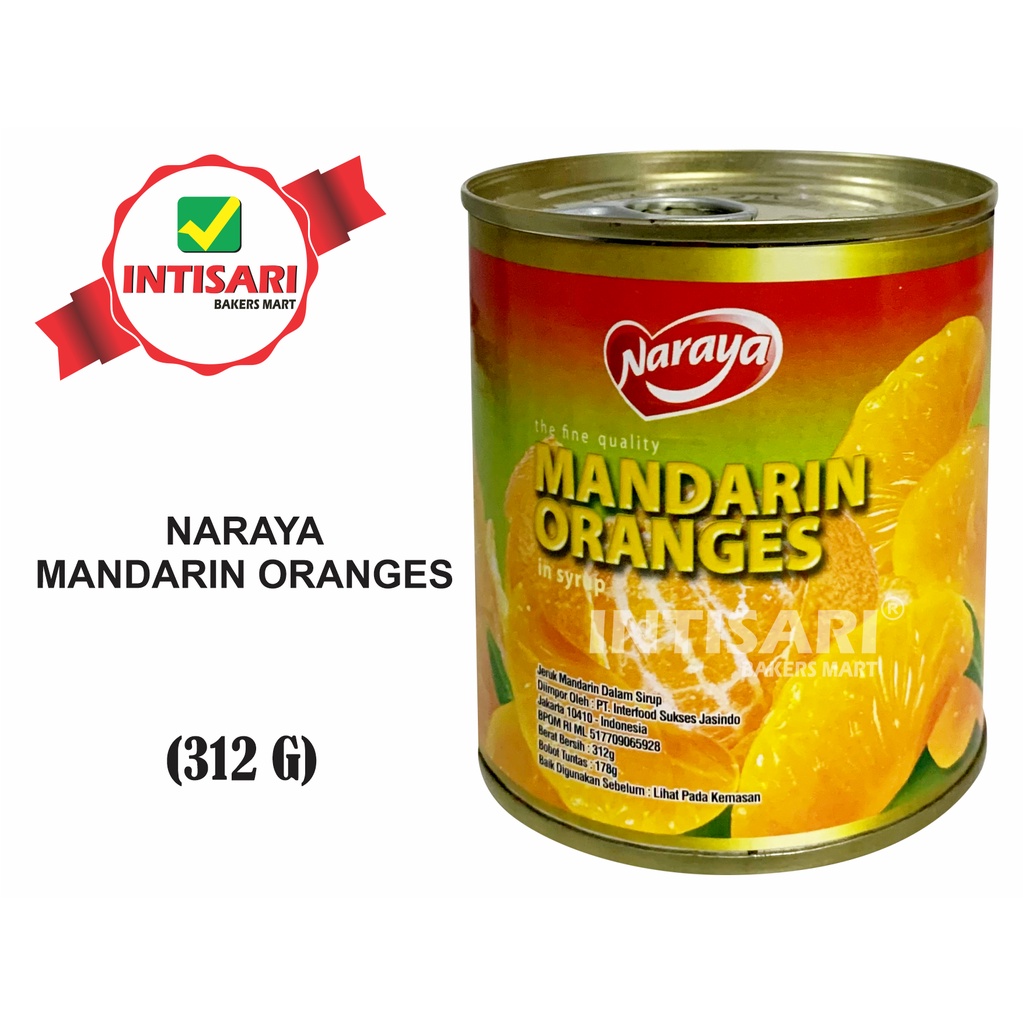 

NARAYA MANDARIN ORANGES 312 G