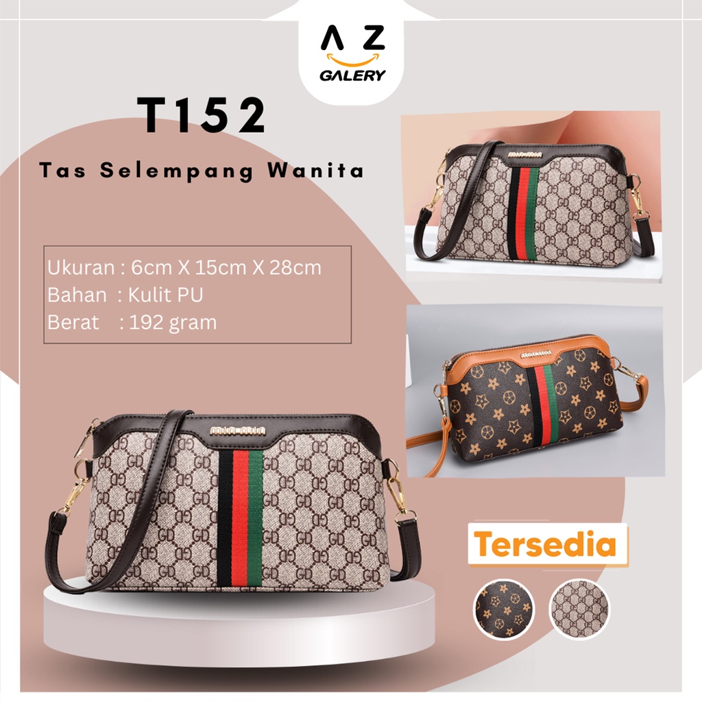 Tas Selempang Bahu Wanita Shoulder Bag Sling Bag Import Korean Style Kekinian Azgalery T152