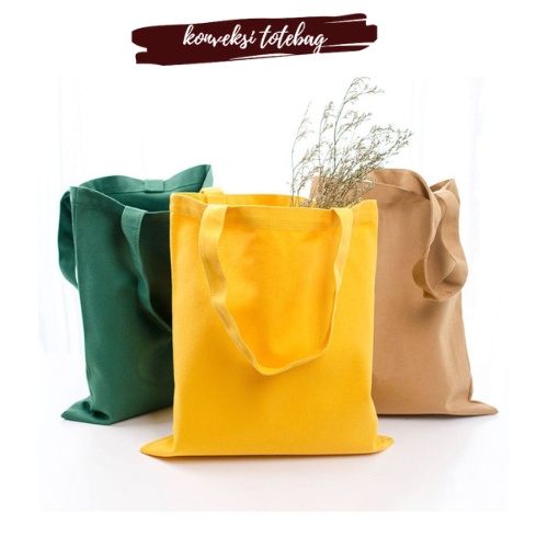 Totebag canvas premium polos | tas jinjing wanita polos