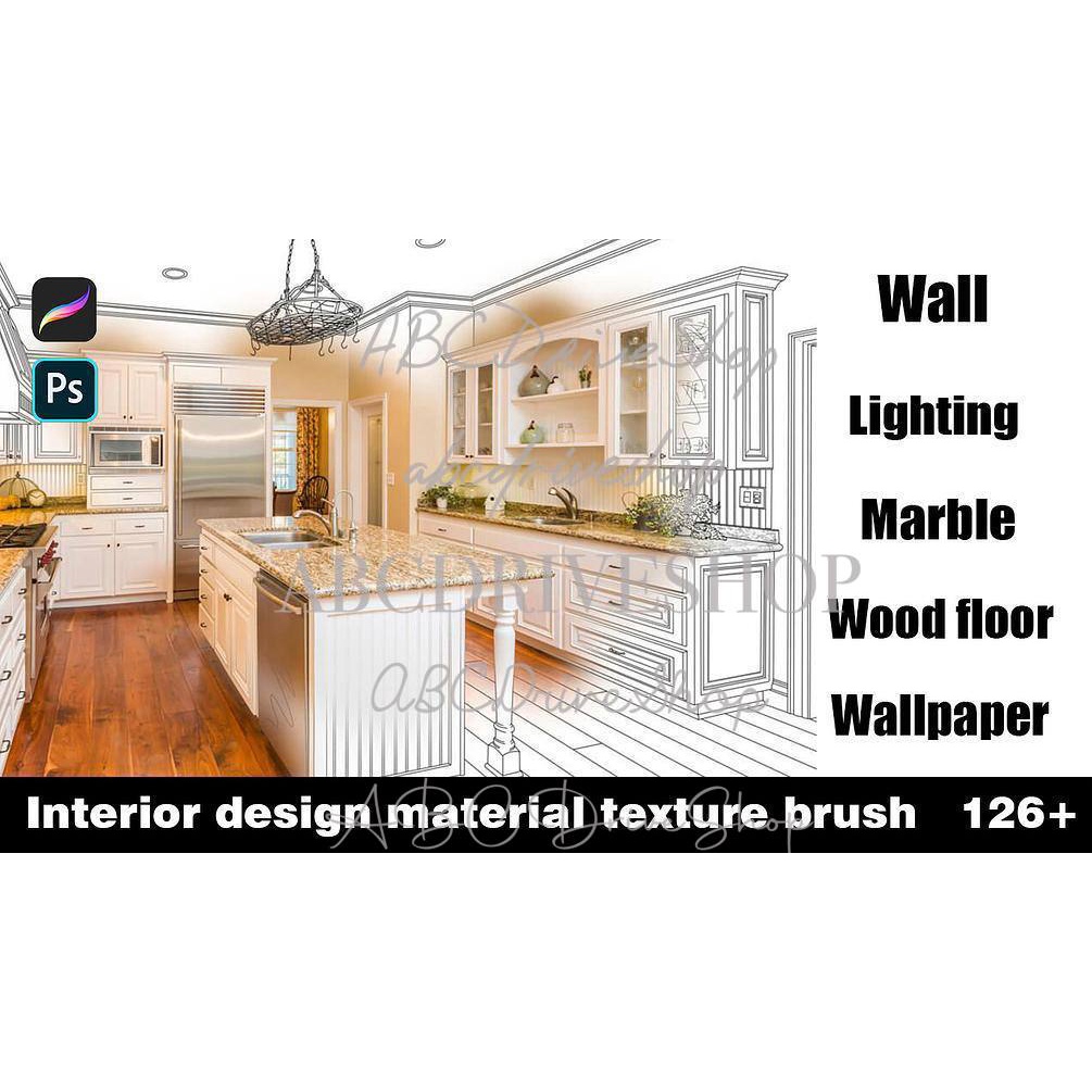 Procreate Brush - Interior Design Material Texture Brush