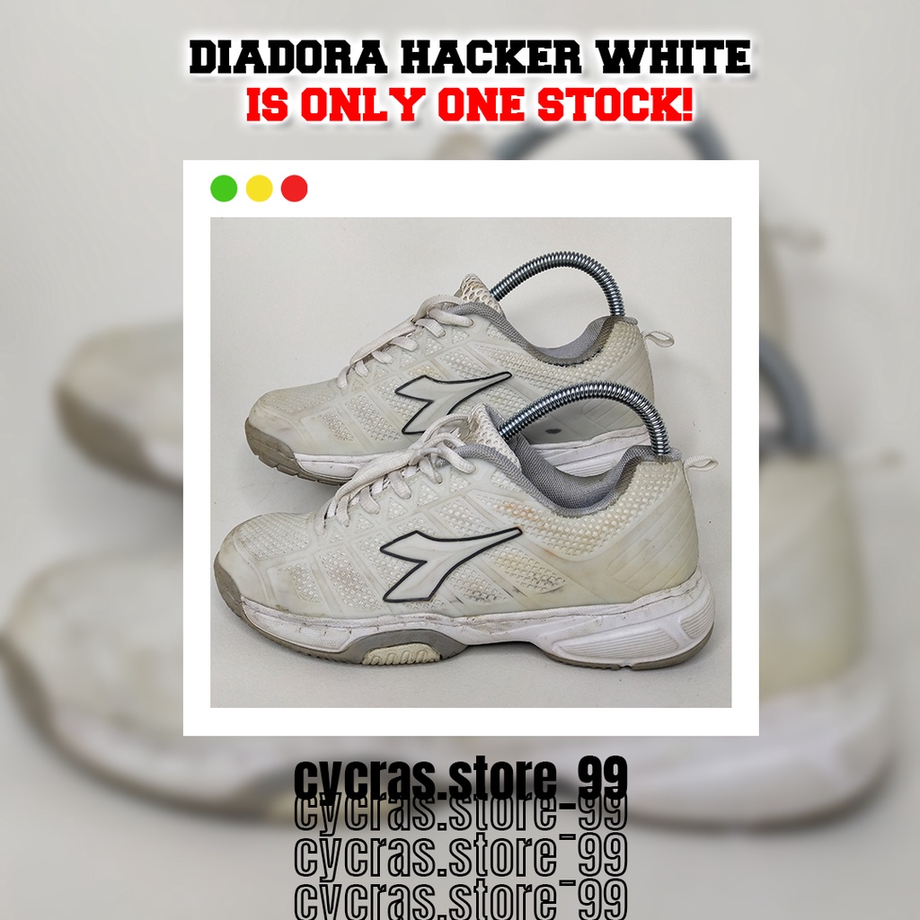 (Sepatu Second) Diadora Hacker White - Size 39