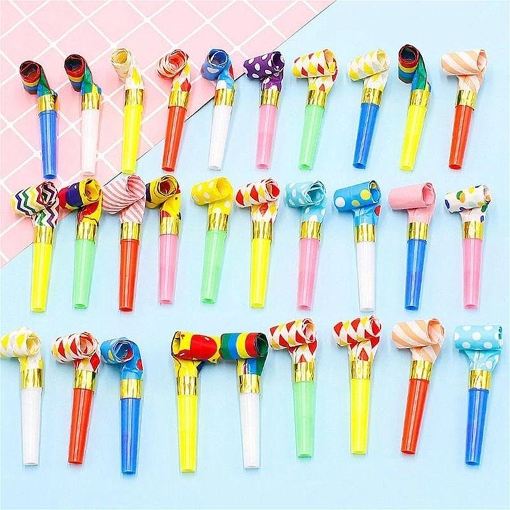 Mxbeauty Whistle Lucu Prop Pinata Hadiah Mainan Anak Colorful Dragon Whistle Birthday Noise Maker Toys