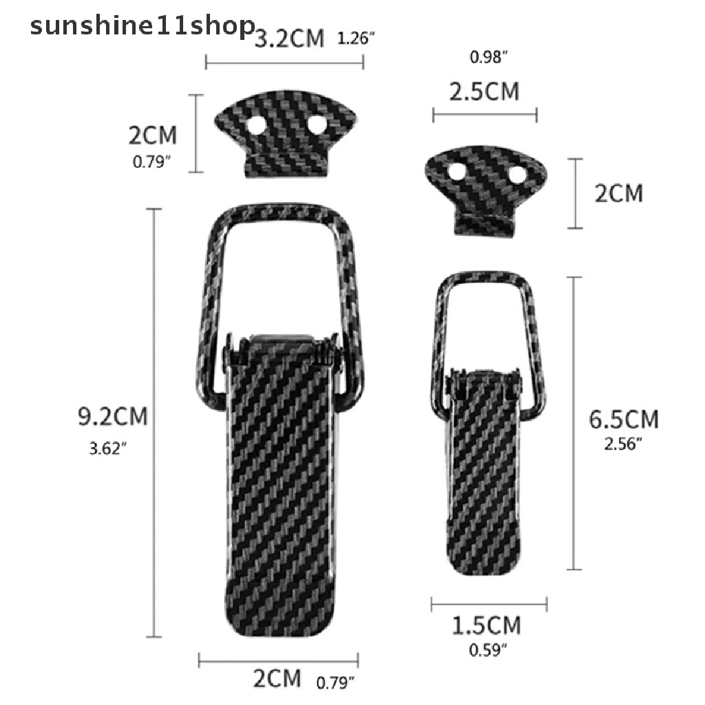 Sho 2Pcs Klip Pengikat Pengait Pengaman Universal Lock Clip Kit Pengait Pelepas Bumper N