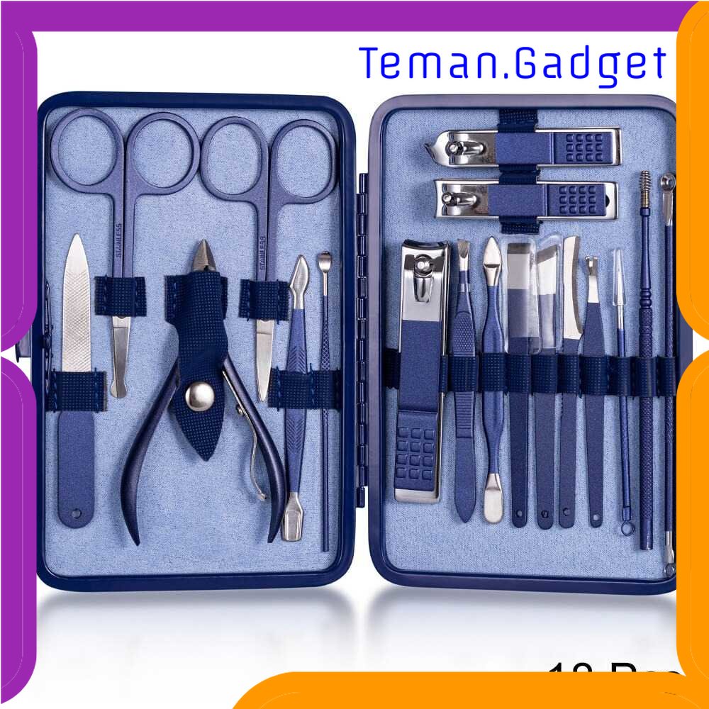 TG - PRW VCHOSE Gunting Kuku Nail Art Set Manicure Pedicure 18 PCS - LM302