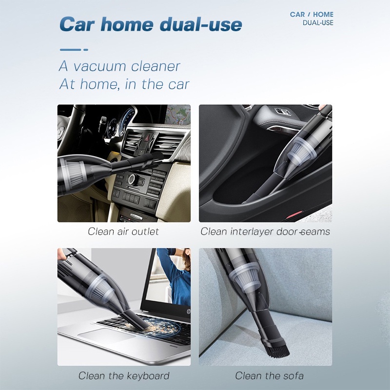 Huiteni vacuum cleaner Alat Penyedot Debu Mobil-wireless charging car-high power vacuum cleaner Penyedot Debu Mobil portable