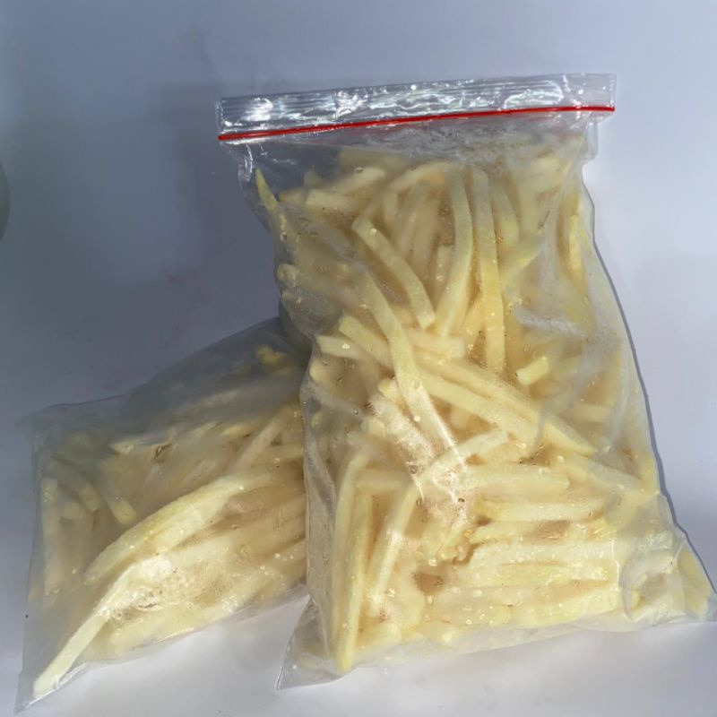 Kentang goreng shoestring 1kg fresh curah Snowvalley