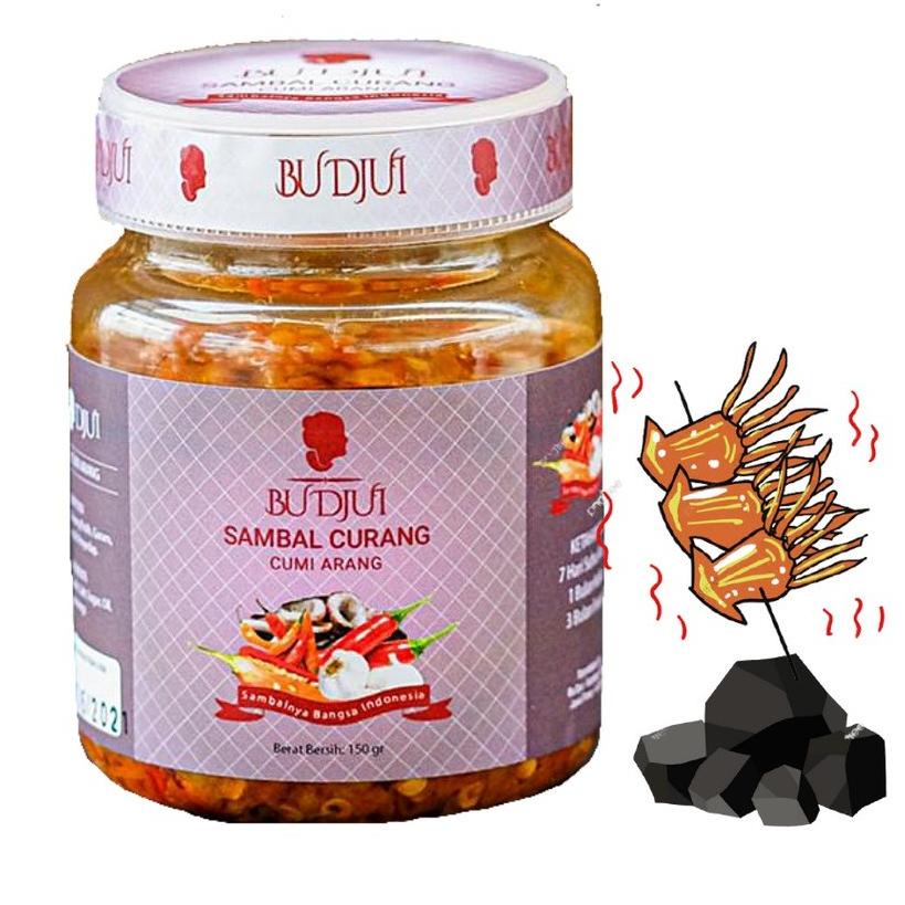

♕ SAMBAL BU DJUI Sambal Curang Cumi Arang Best Seller ➴