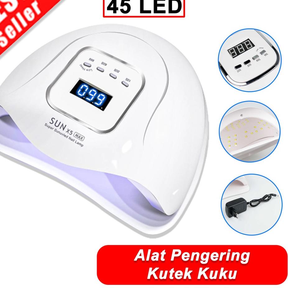 ⅎ Pengering Kutek 220W 45 LED Alat Pengering Kutek Gel UV Nail Dryer Pengering Kutex Pengering Kuku 