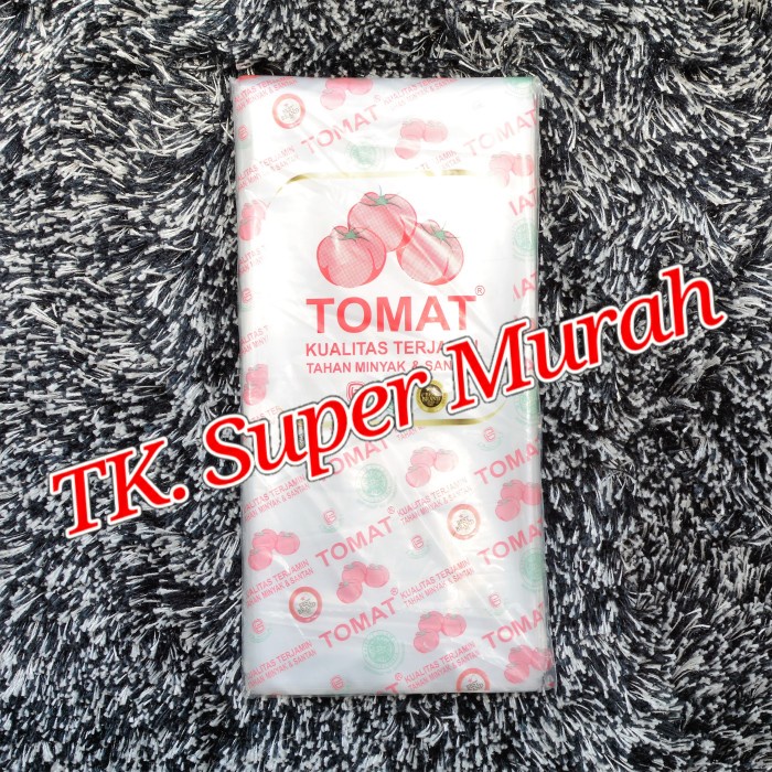 [Plastic Wrap] Plastik Pe 1/2 Kg Uk. 12X25 Merk Tomat [Potongan Harga]