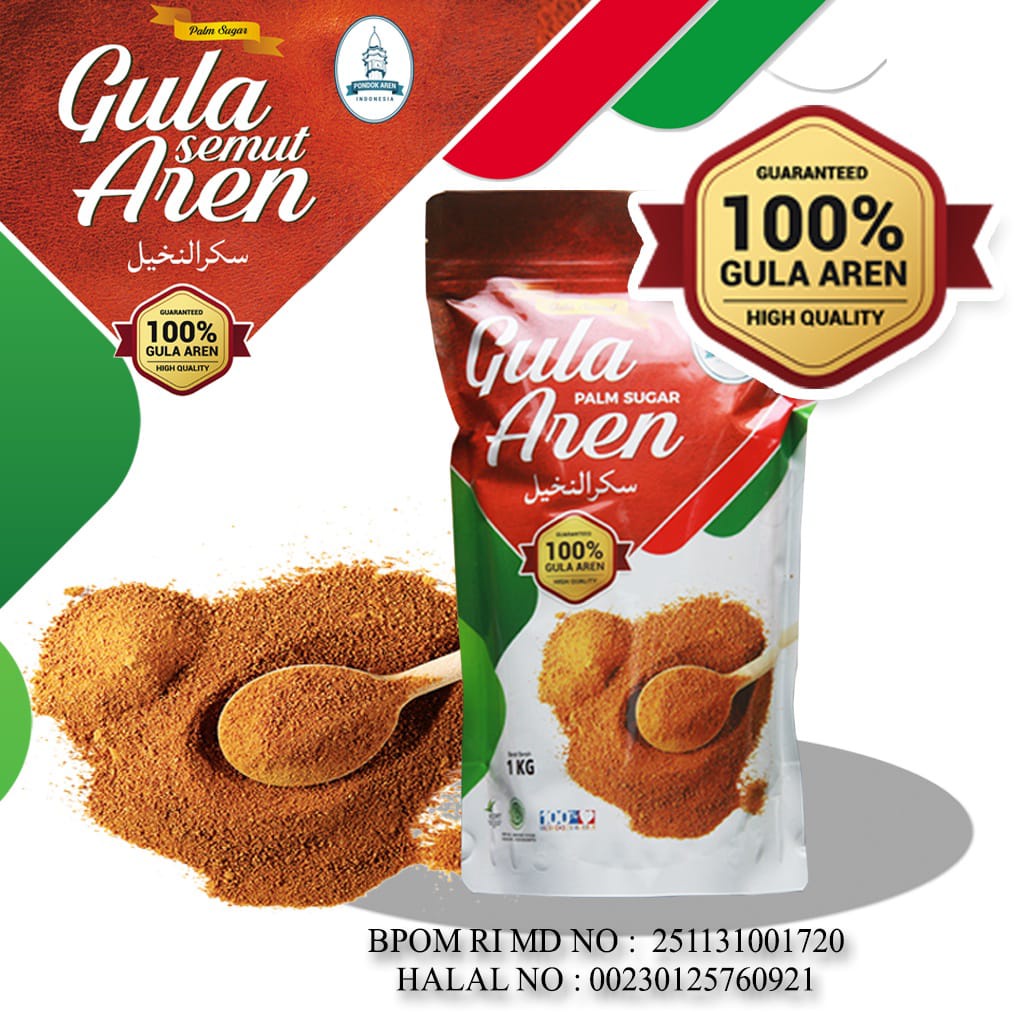 Gula Aren Semut Bubuk Asli Pondok aren palm sugar (250gr) gula sehat dan higienis