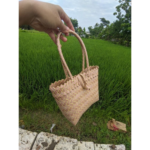 tas unyil tali panjang tambah pengait M ukuran 18cm×8cm×19 cm