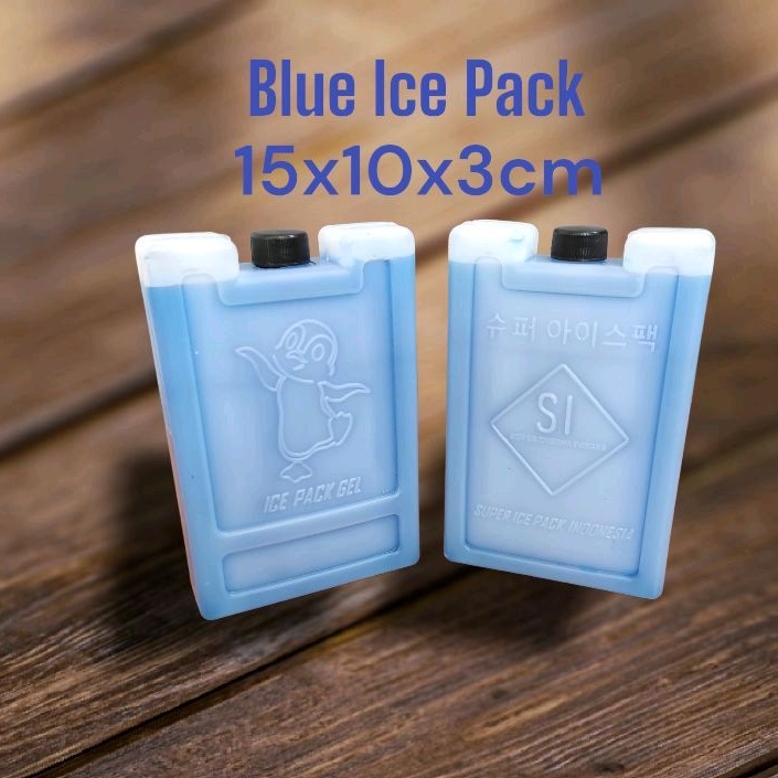 Blue ice pack kotak 15x10x3cm ice gel thermafreeze kipas angin ac cooler ice gel