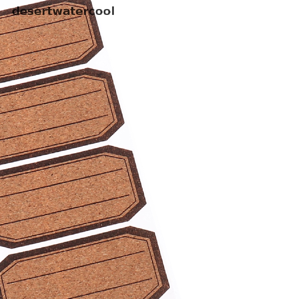 Deid 3-96Pcs Oak Labels Stickers Craft Essential Botol Perekat Diri Stiker Martijn